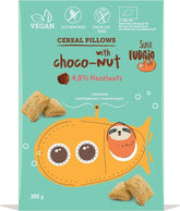 Almohadilla de muesli con crema de cacahuete BIO 200 g SUPER FUDGIO